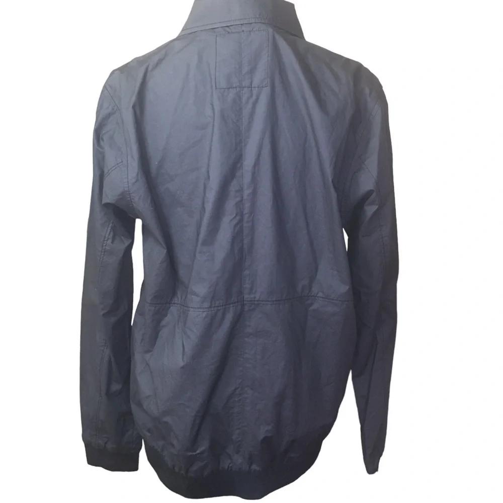 NEW Obey Propaganda Mens Large Lightweight Cotton Jacket Black Utility Pockets